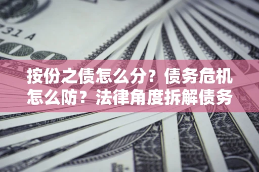 北京按份之债怎么分？债务危机怎么防？法律角度拆解债务分配与风险自保指南