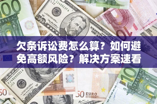北京欠条诉讼费怎么算？如何避免高额风险？解决方案速看！