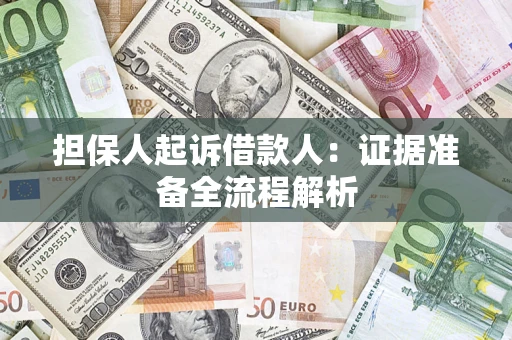北京担保人起诉借款人：证据准备全流程解析