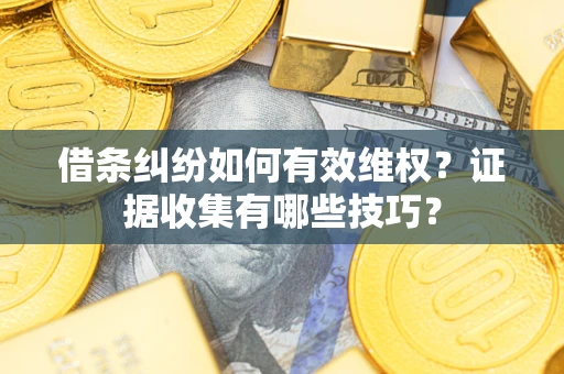北京借条纠纷如何有效维权？证据收集有哪些技巧？
