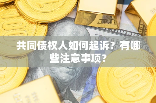 北京共同债权人如何起诉？有哪些注意事项？